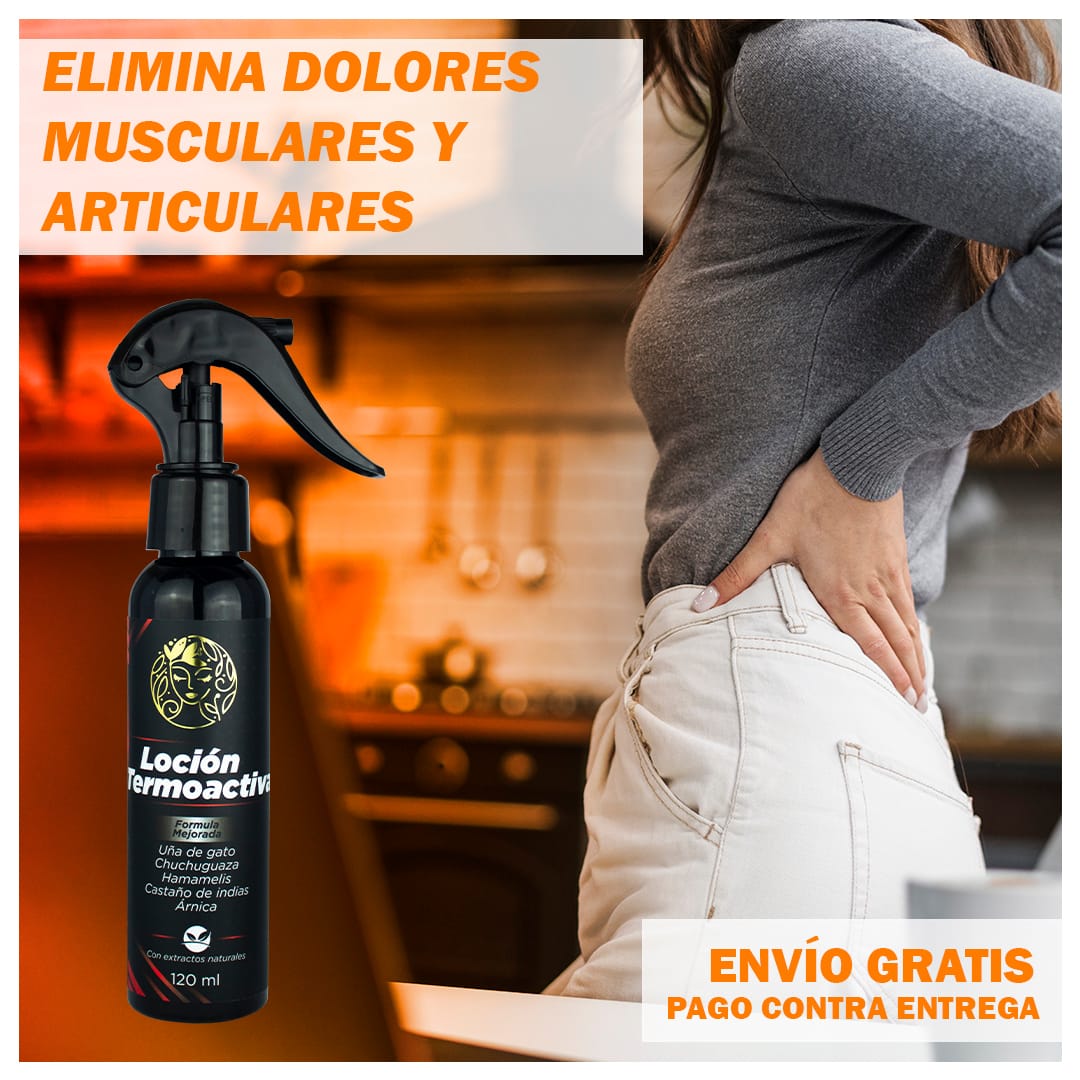 Loci&oacute;n Termoactiva Alivia el Dolor