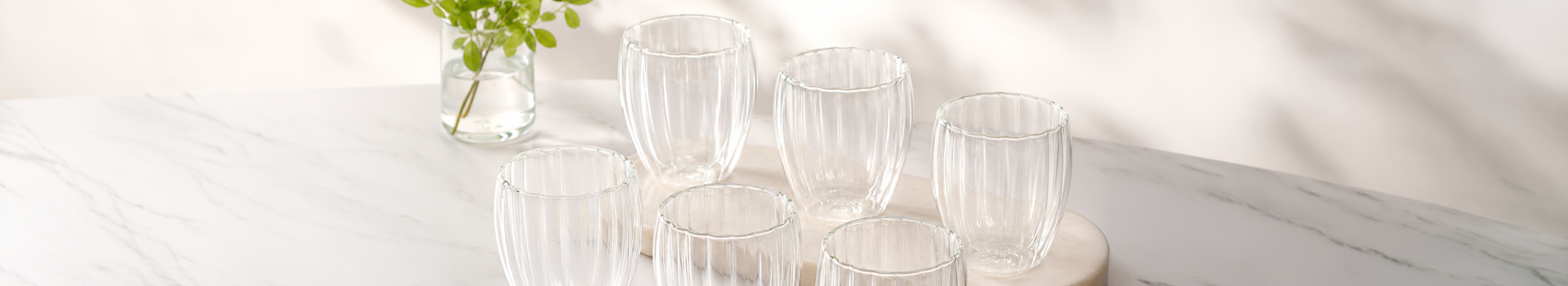 vasos-de-vidrio modernos​-banner