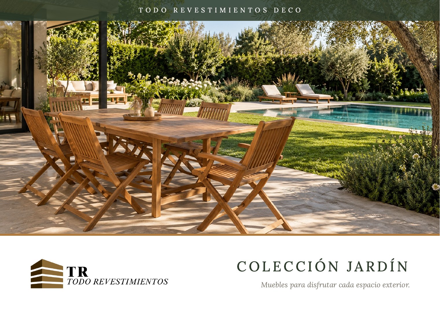 Todo Revestimientos Deco - Colección Jardín, muebles para disfrutar cada espacio exterior