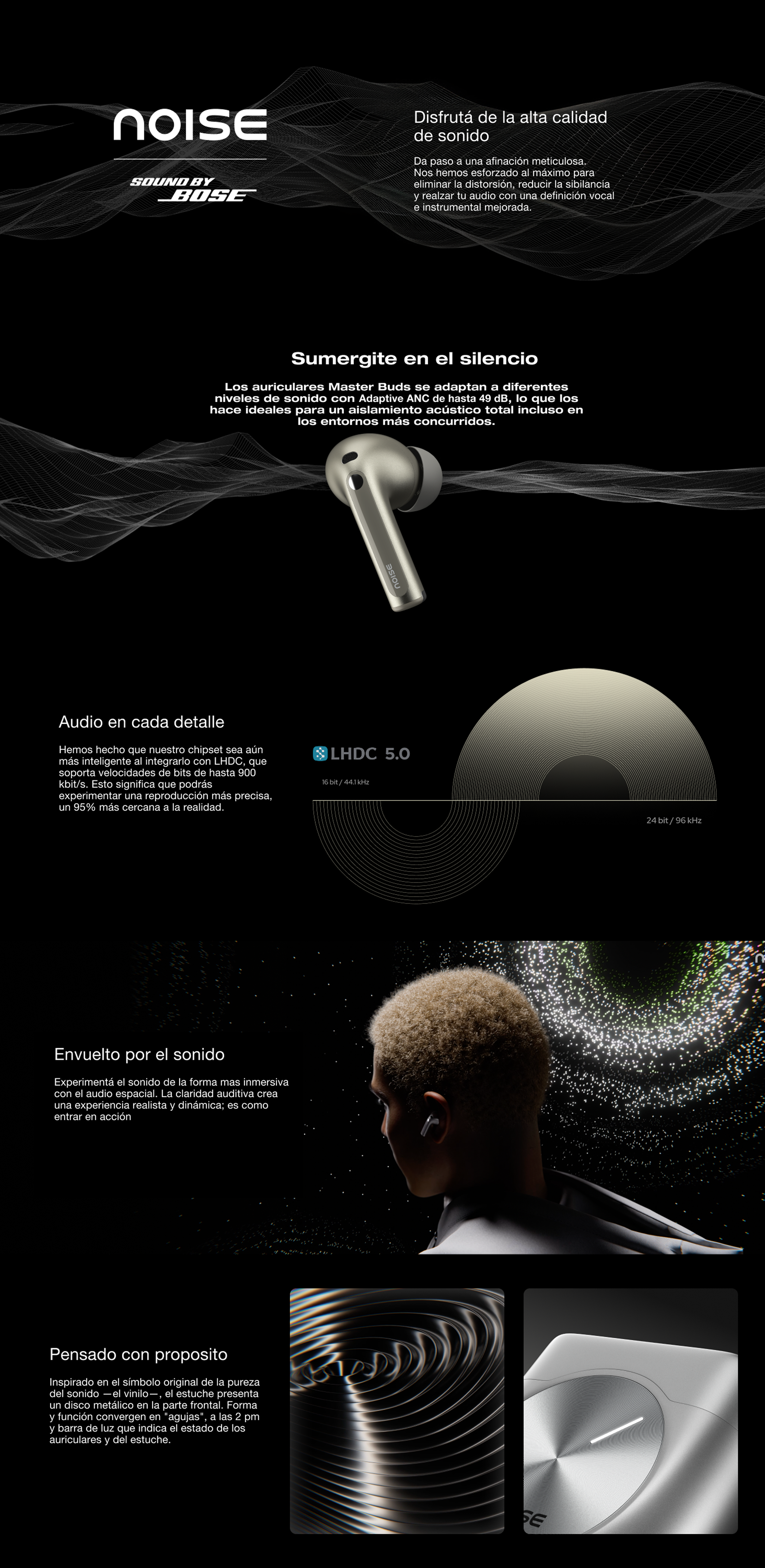 Master Buds Bose Collaboration - Contenido enriquecido