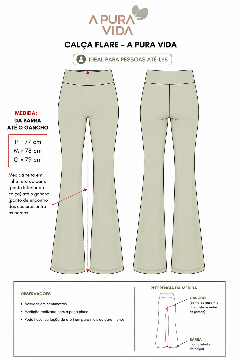 Calça Flare A Pura Vida