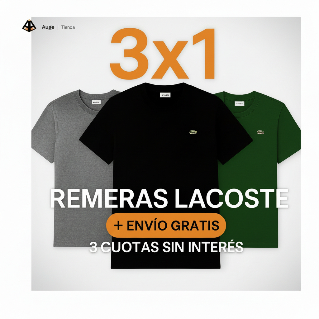 Oferta 3x1 Lacoste