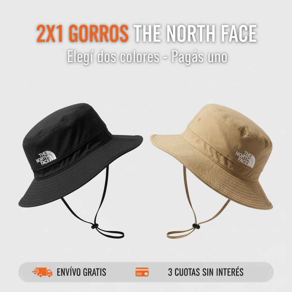 2x1 Gorros Australianos The North Face