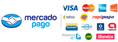 Medios de pago y envío: Mercado Pago, Ualá Bis y Correo Argentino