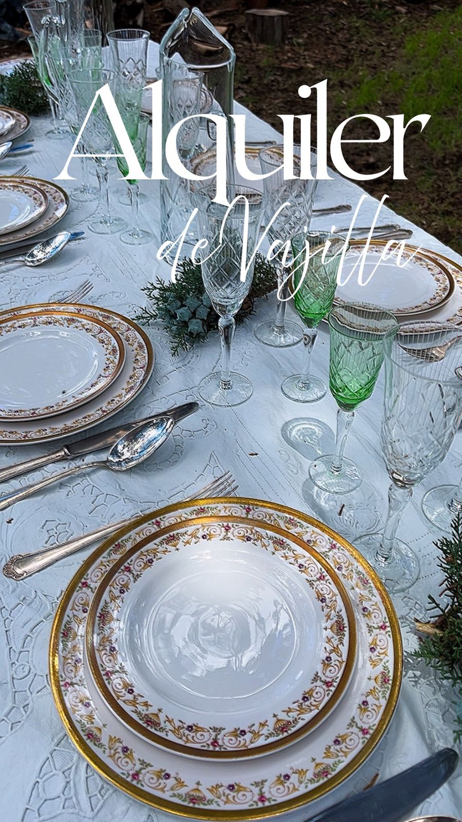 Alquiler de vajilla antigua