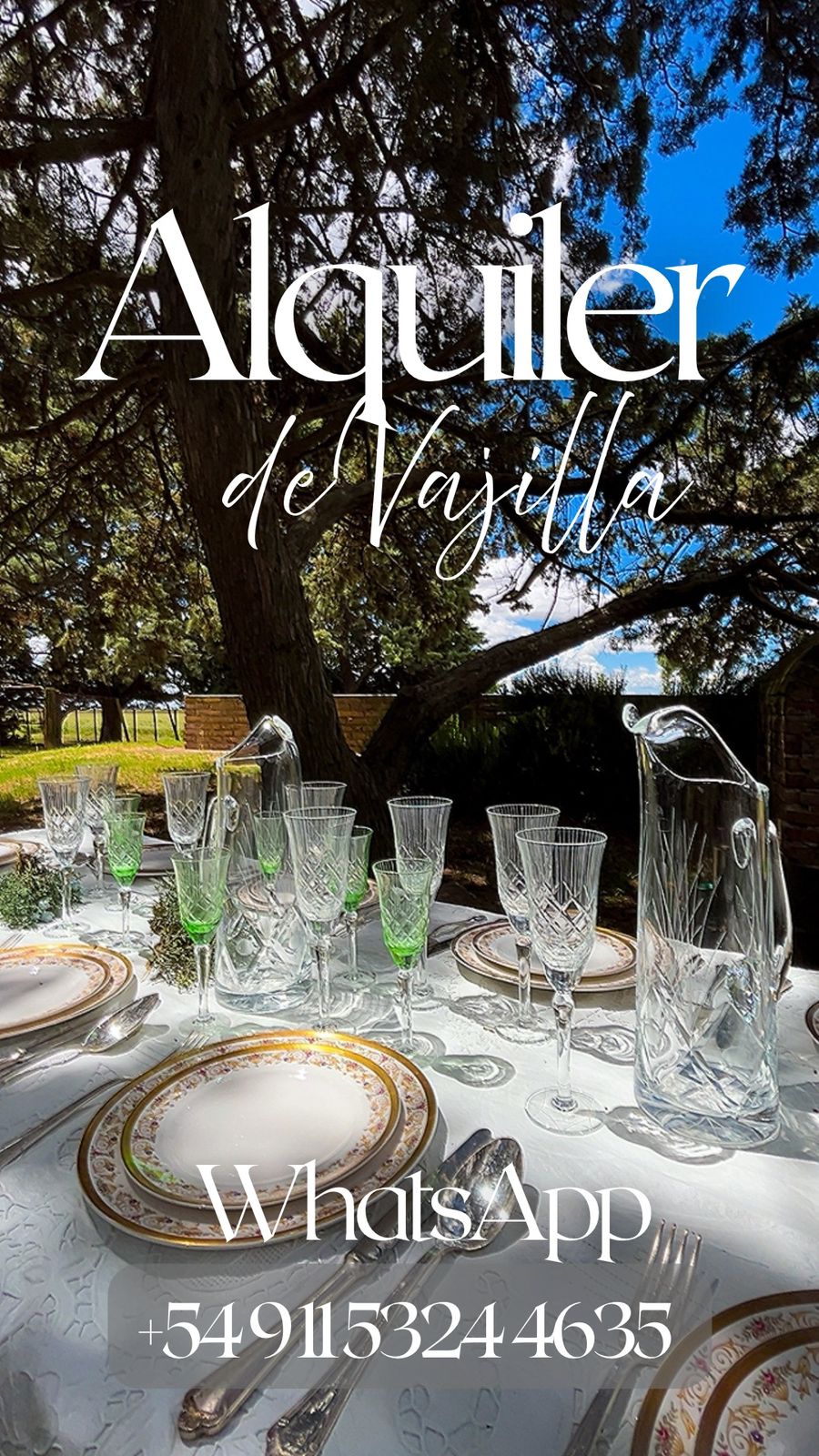 Alquiler de vajilla antigua premium