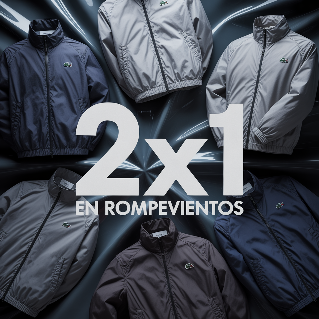 Camperas rompevientos Lacoste — detalles y terminaciones
