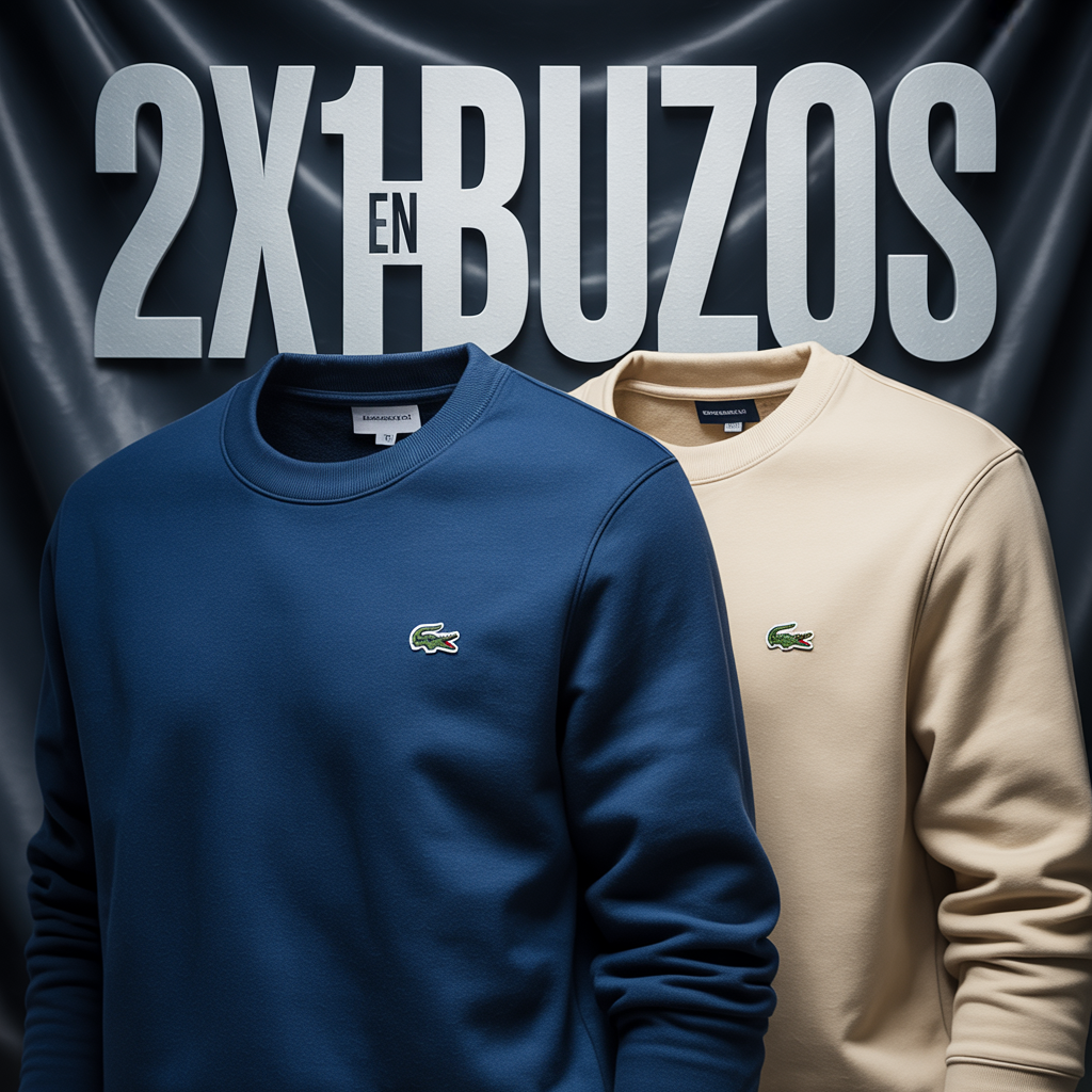 Buzos Lacoste — detalle y terminaciones