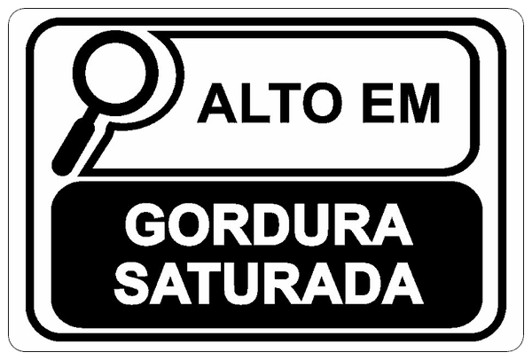 Alto em gordura saturada