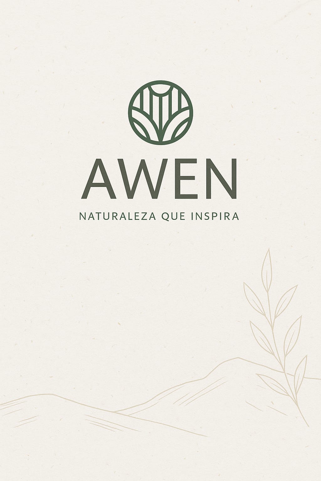 Logo Awen. Naturaleza que inspira.