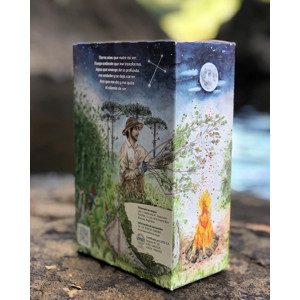 Paquete de yerba mate Arapeguá con Palo, con ilustración de Déborah Viccini