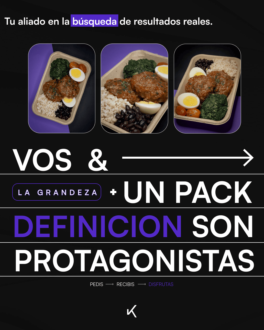 Plan Definición de Kino: viandas altas en proteína para bajar grasa sin perder músculo