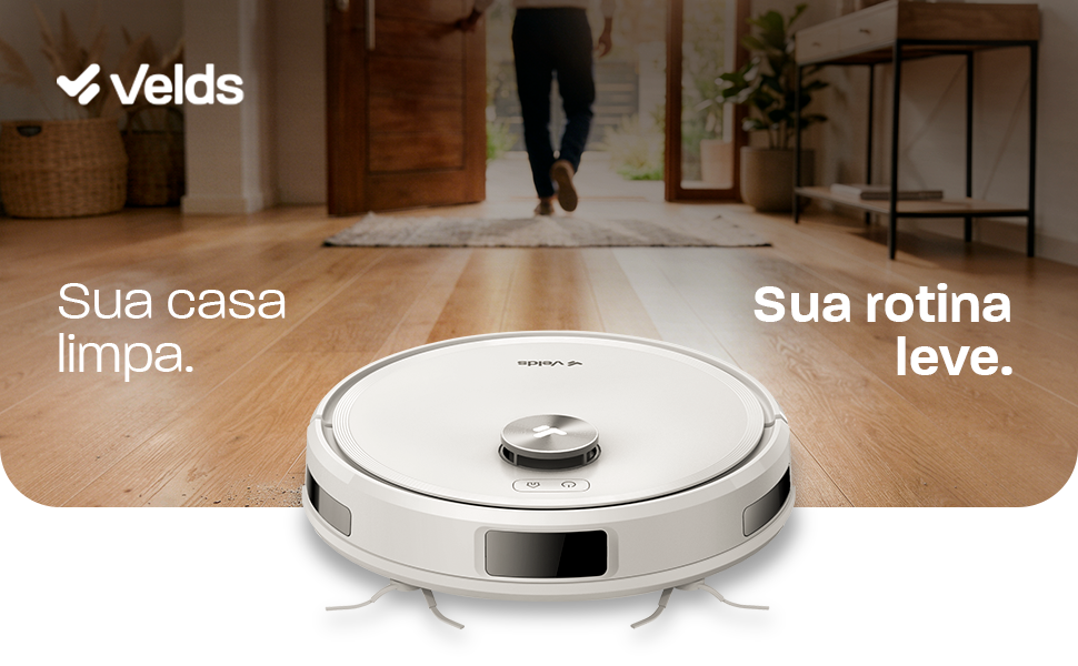 Rob&ocirc; aspirador Velds V50 em ambiente residencial