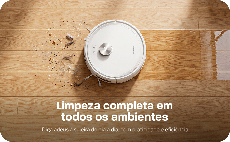 Velds V50 em a&ccedil;&atilde;o limpando o ambiente