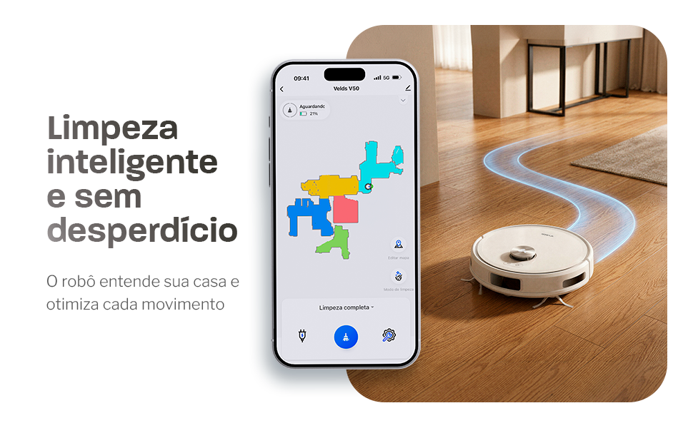 Velds V50 com tecnologia avan&ccedil;ada de limpeza