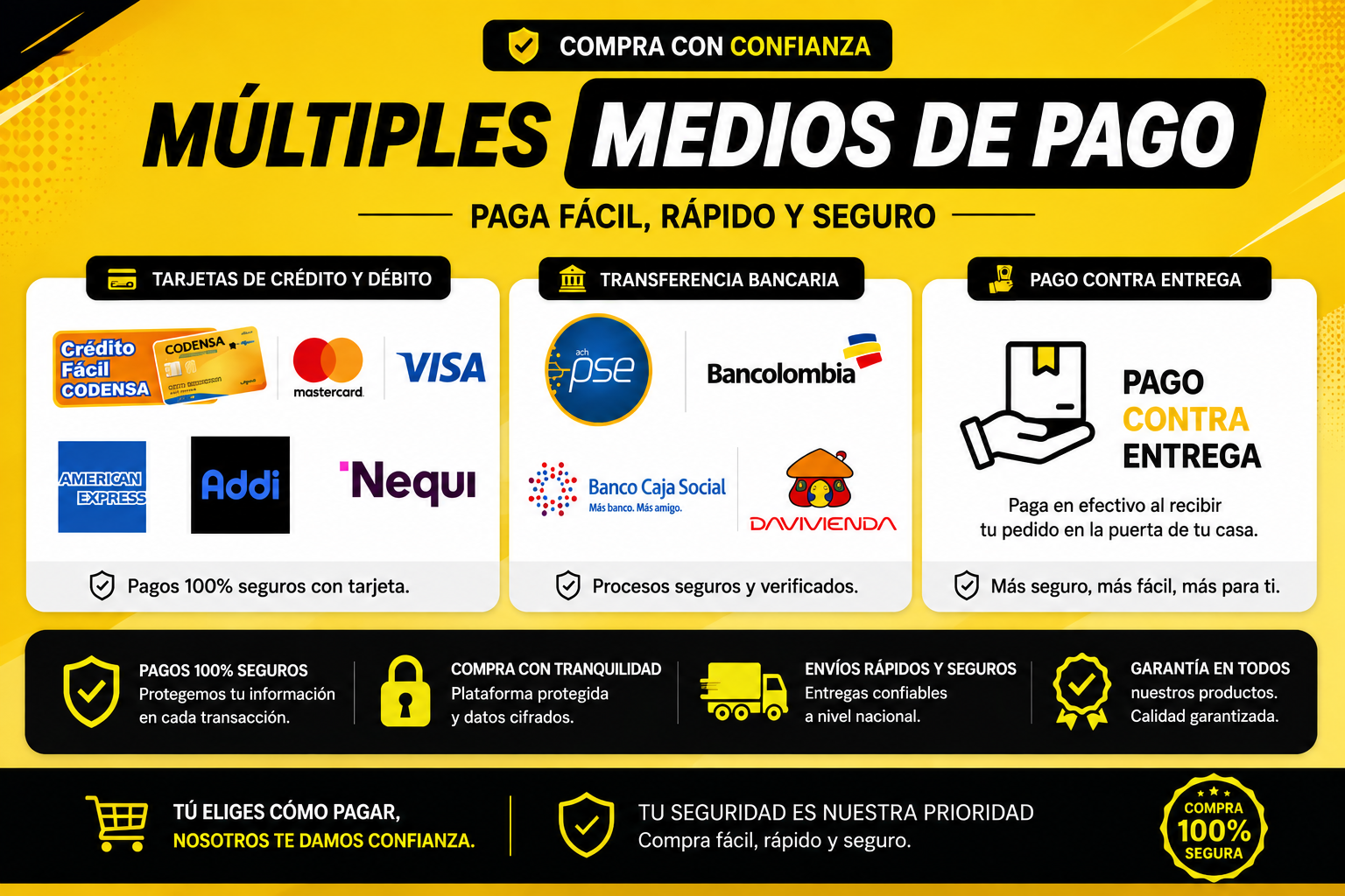 Medios de pago JC Tuning