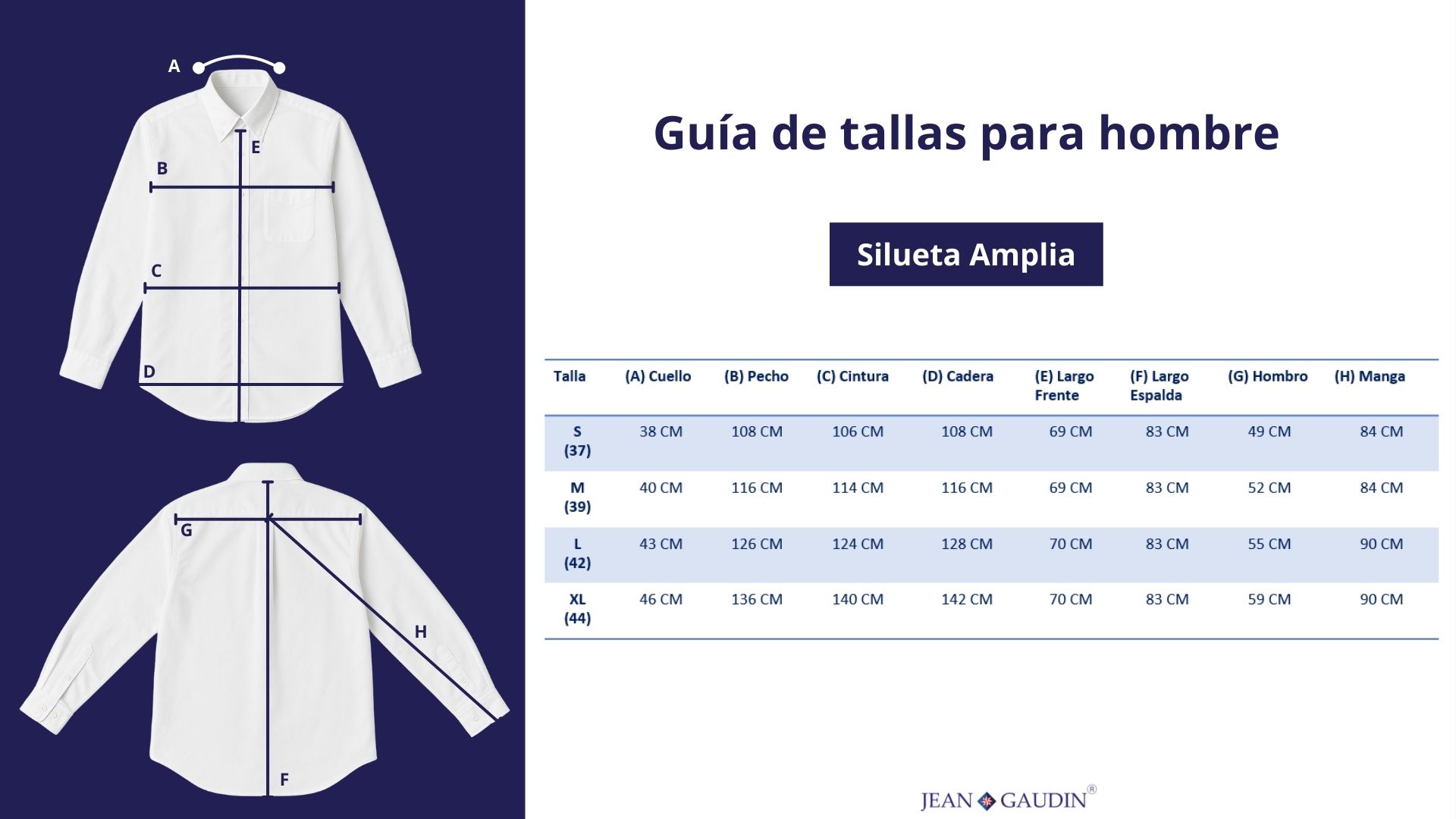 Guía de tallas