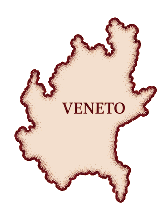 Mapa da regi&atilde;o do V&ecirc;neto