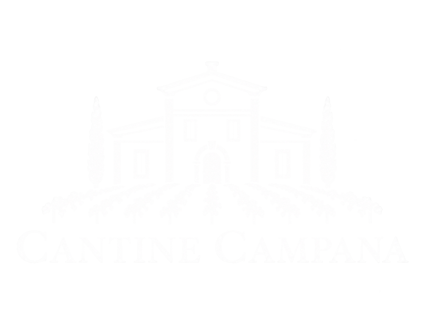 Logomarca branca da Cantine Campana.