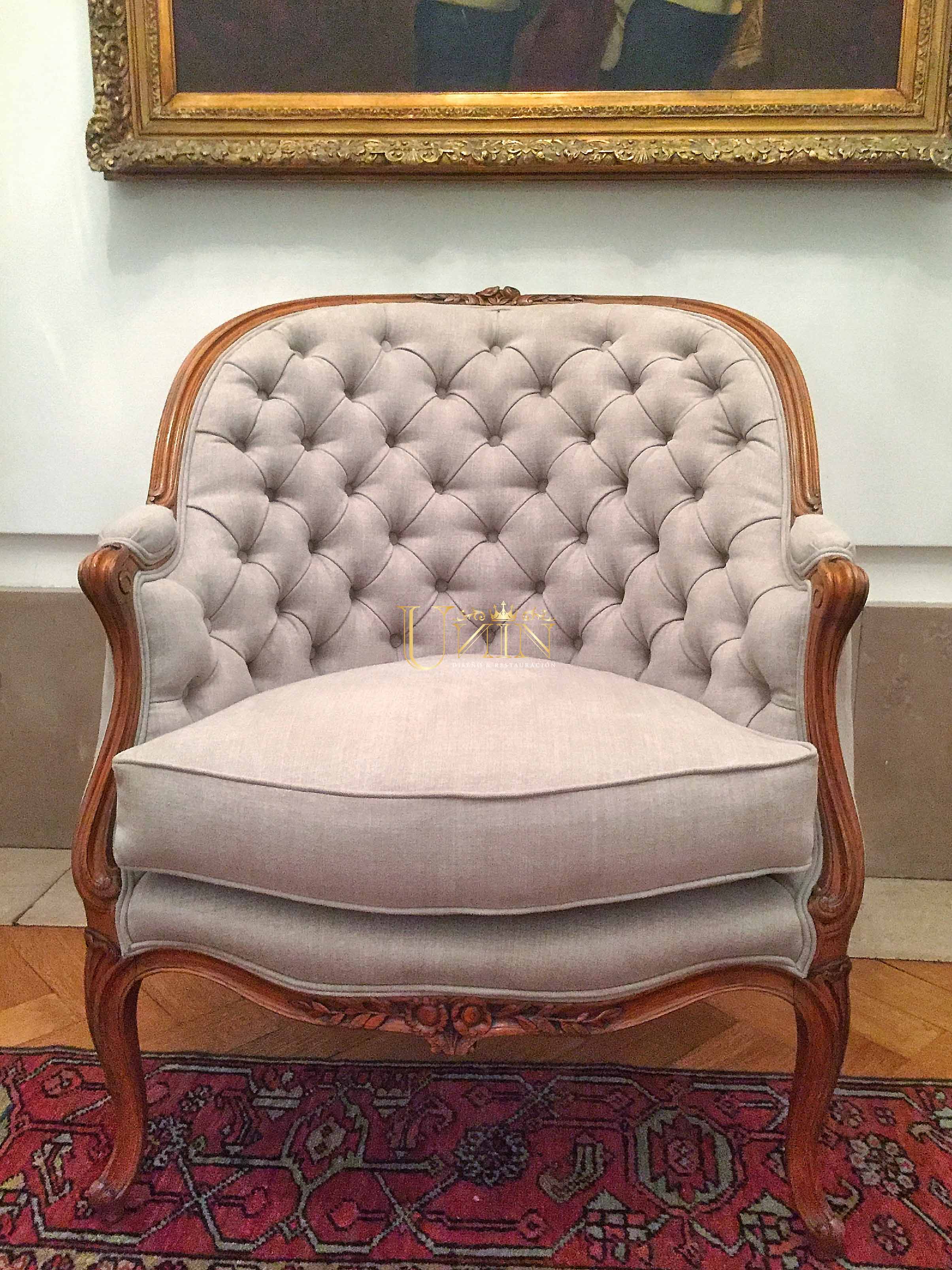 Bergeres Luis XV capitone - UNiN