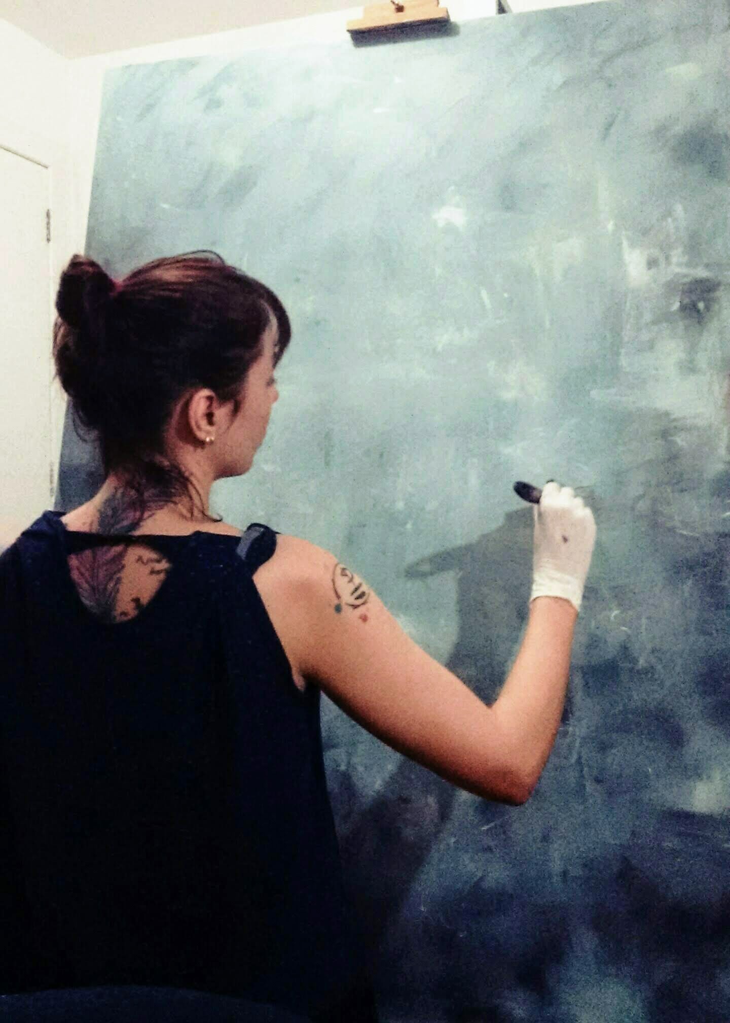 Pintando