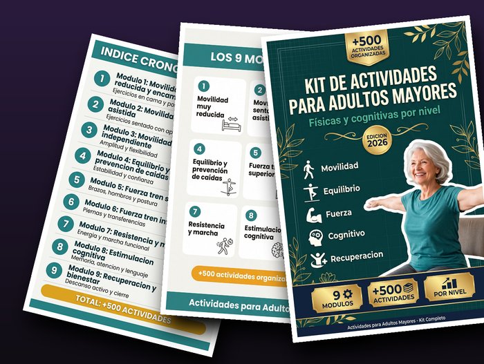 Kit de Actividades para Adultos Mayores - portada real