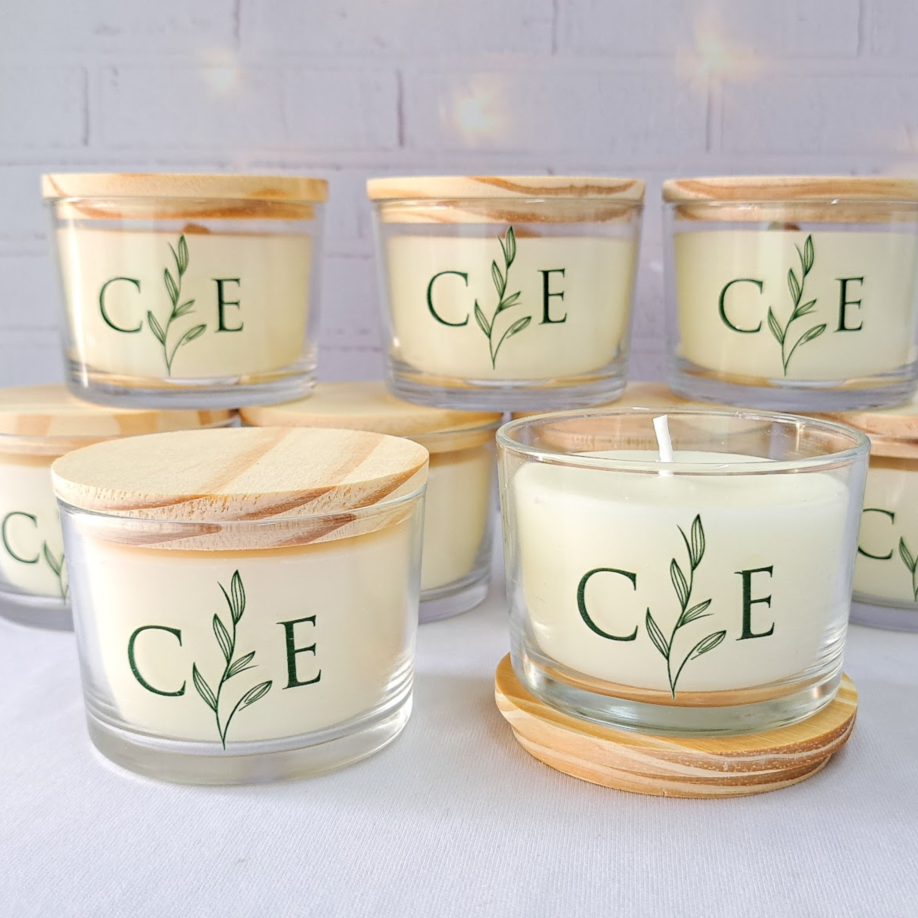 Lembrancinhas personalizadas com velas para casamento