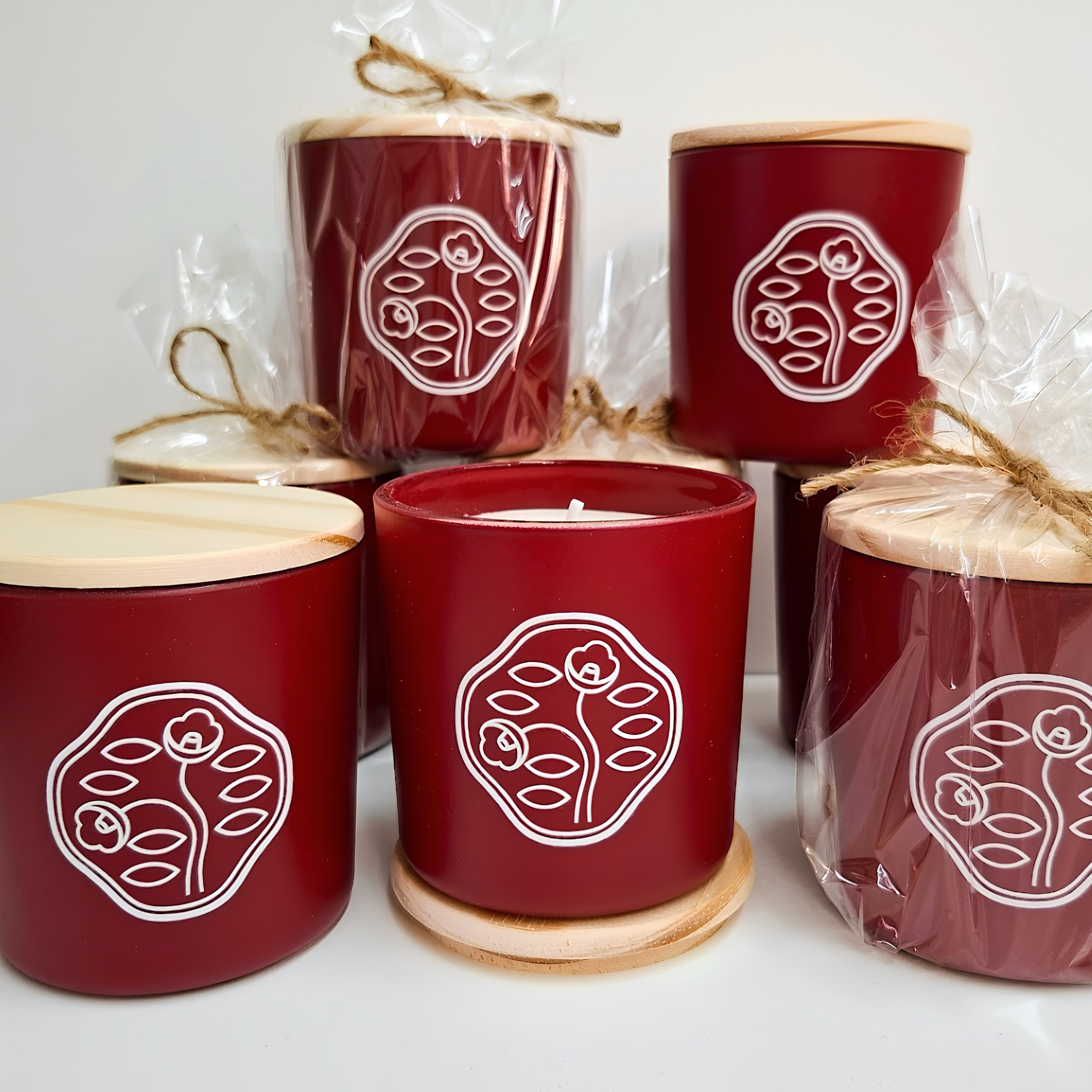 Brindes corporativos personalizados com velas perfumadas