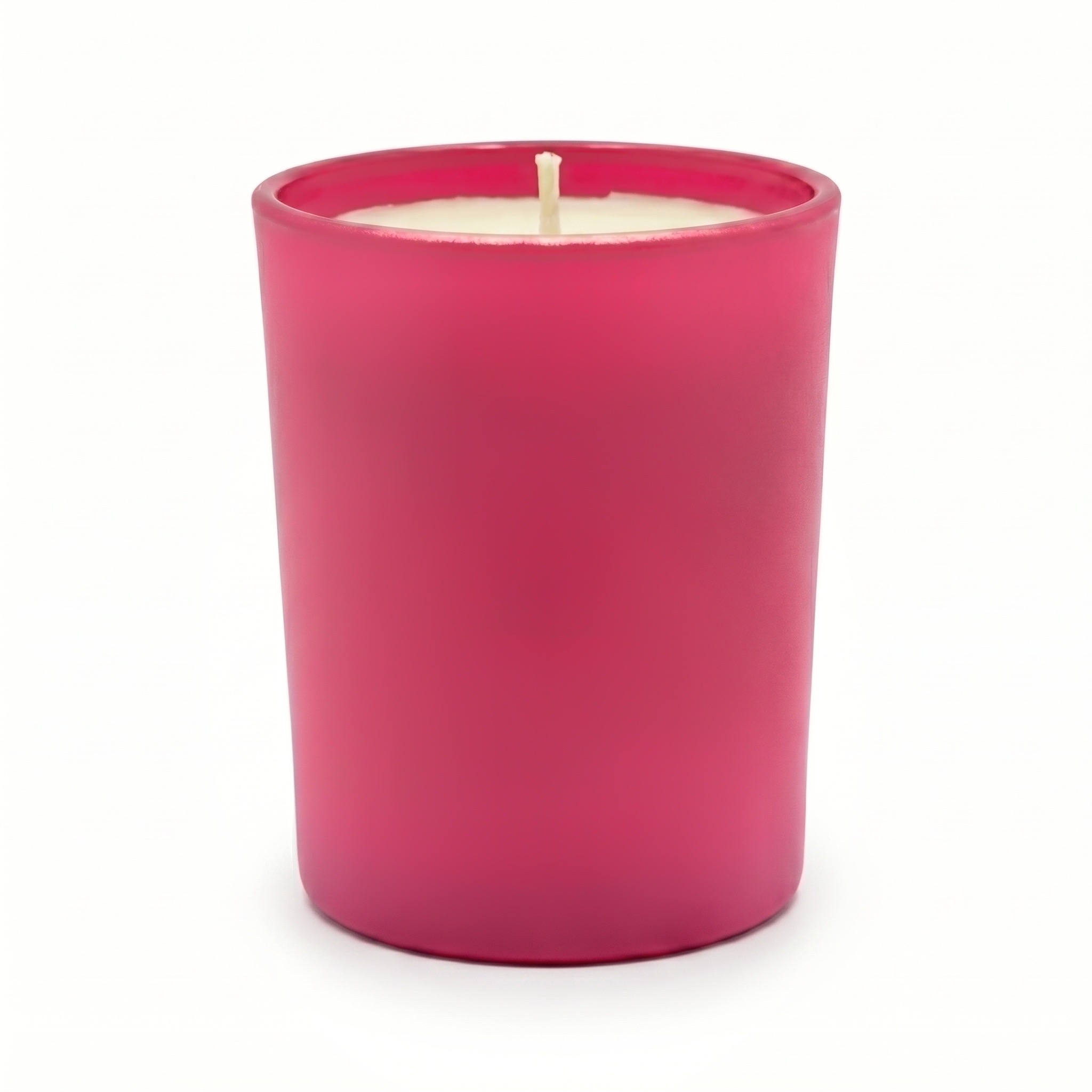 Vela em vidro pink