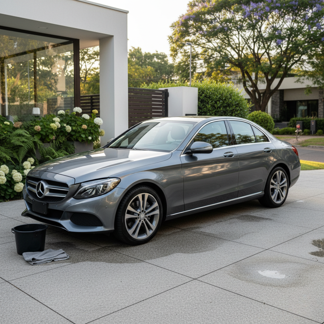 Detalle final del lavado - brillo espejo