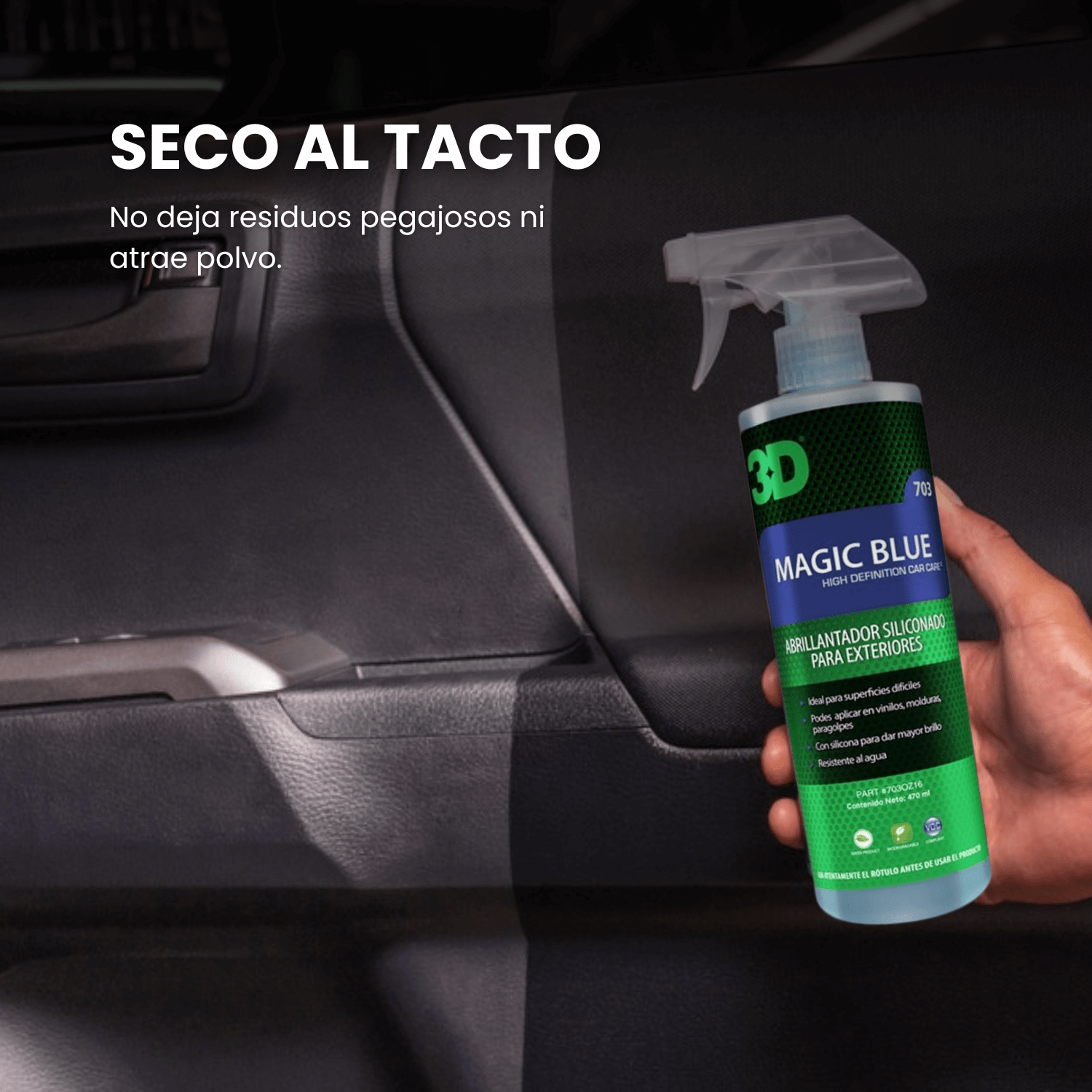 Aplicación humana en el lateral del neumático (a medio terminar)