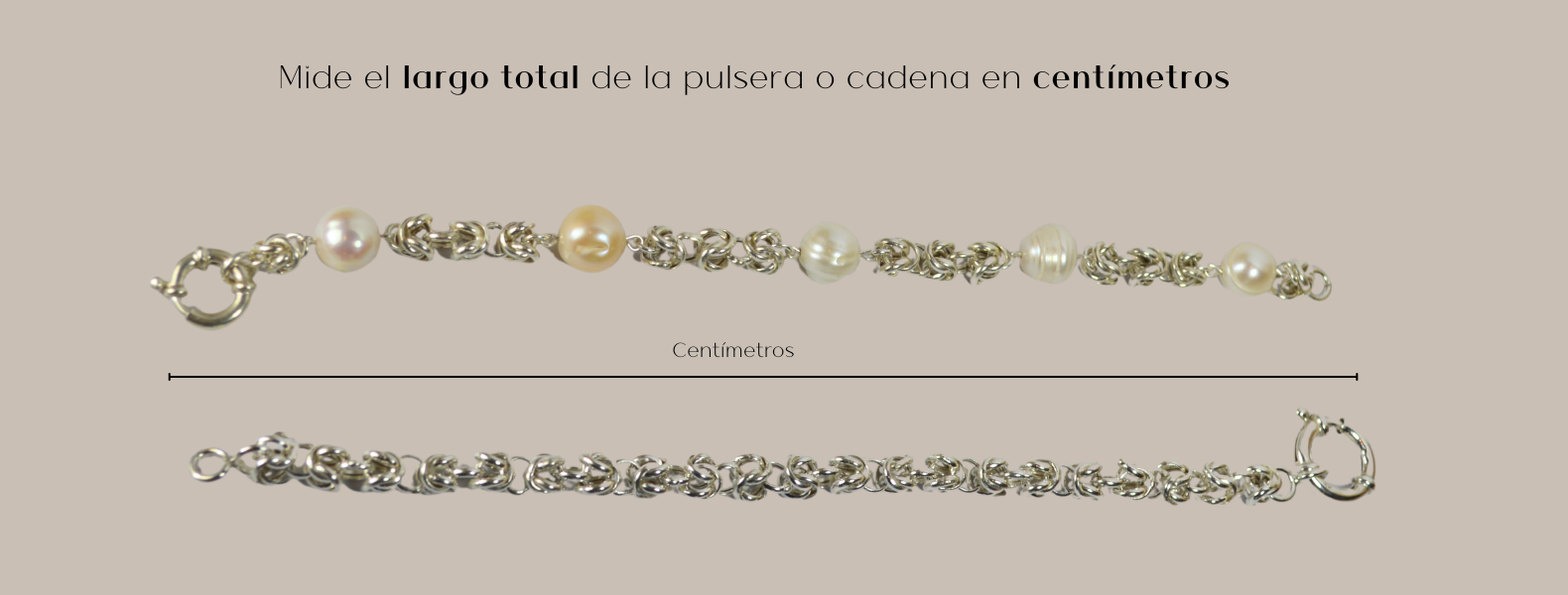 Guía de talles de pulseras y cadenas casa lucerna
