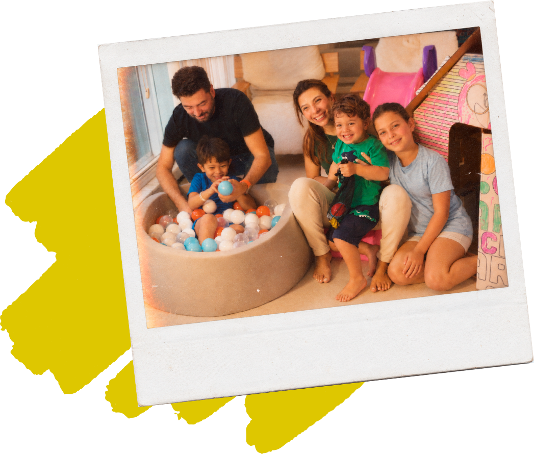 Família brincando