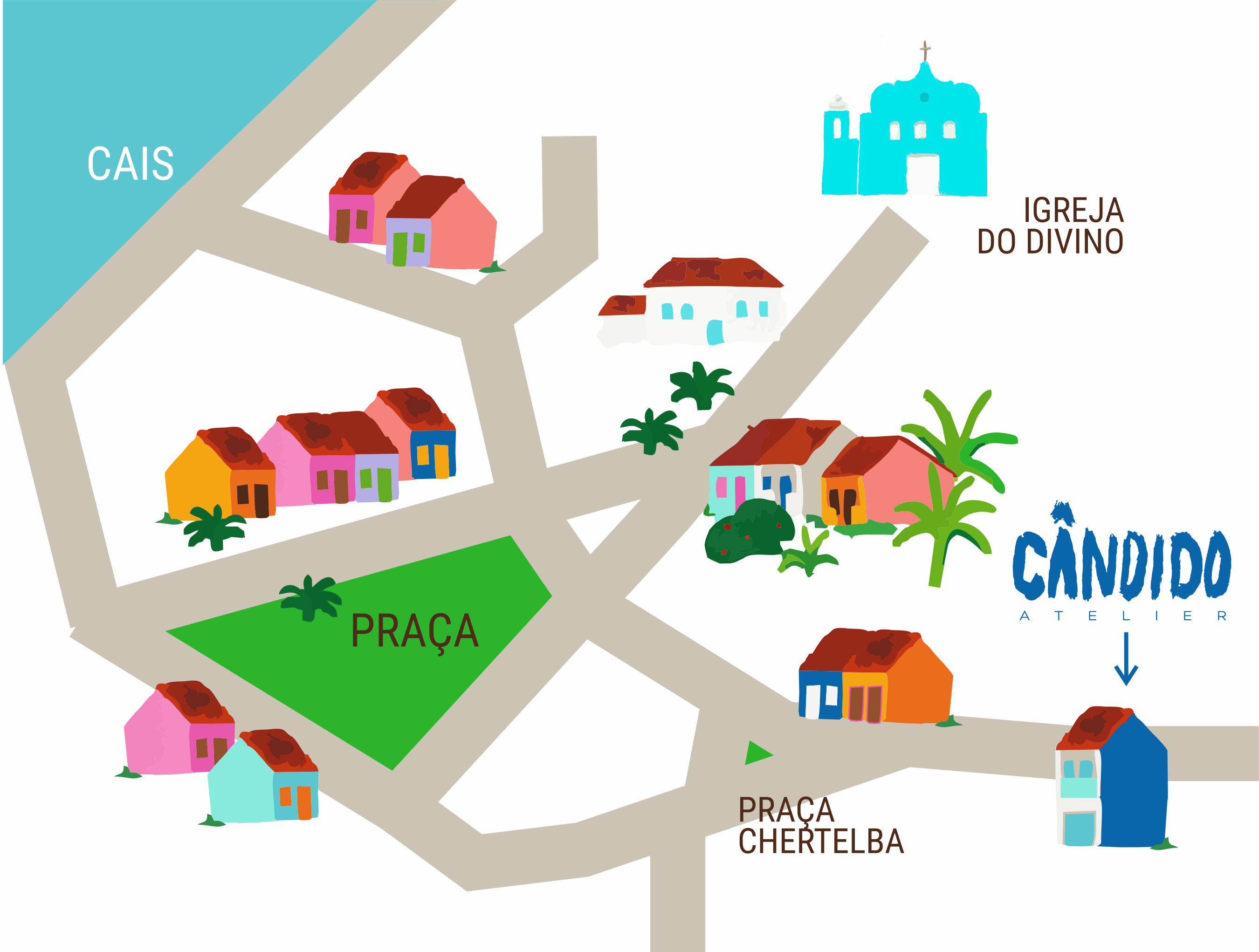 Como chegar Cândido Atelier Boipeba