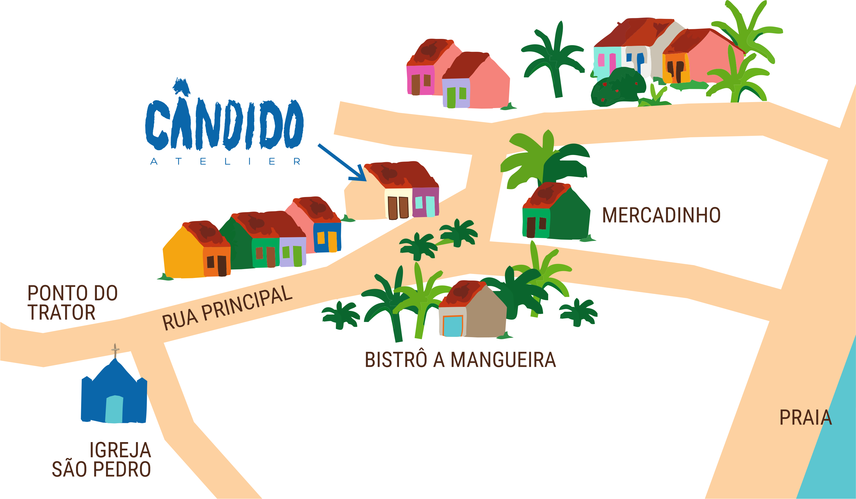 Como chegar Cândido Atelier Moreré