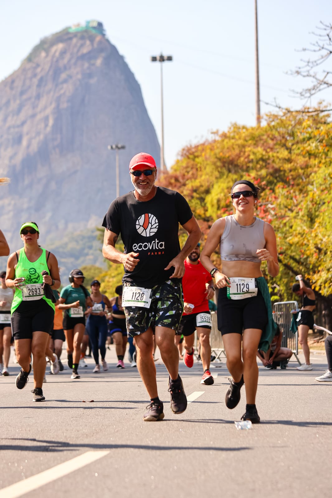 Atividade de corrida ao ar livre junto à Lagoa.
