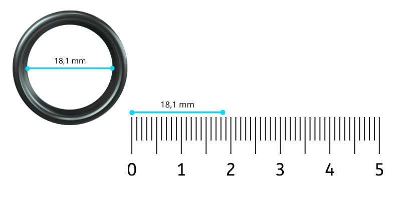 Método 1: Medir el contorno del dedo con un hilo para obtener la circunferencia.