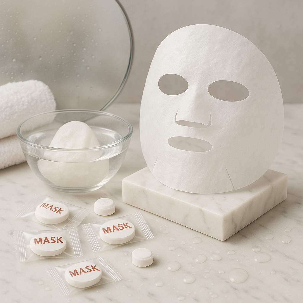Pack x10 Mascarillas de Papel Comprimido