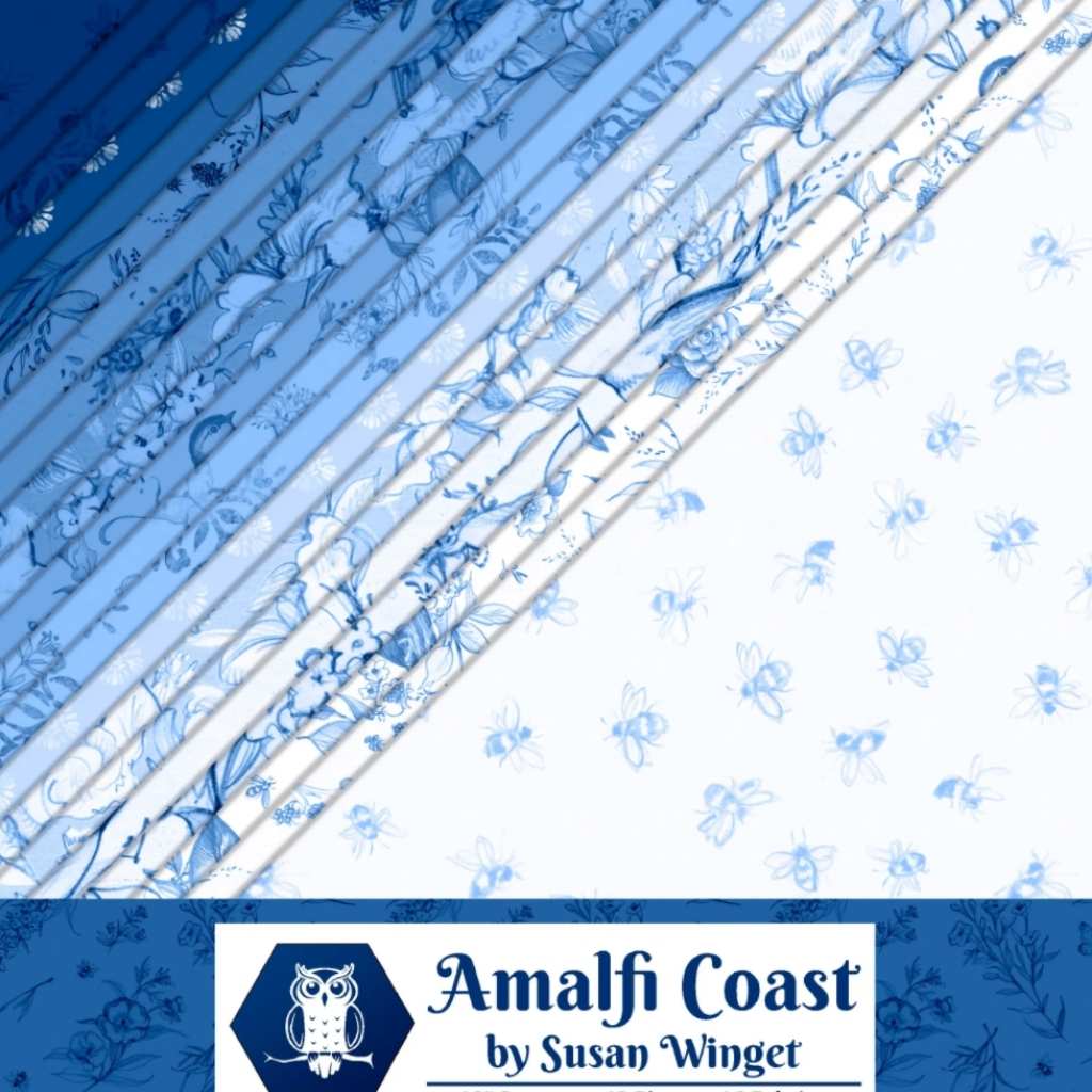 Colección de telas Amalfi Coast 100% algodón para patchwork