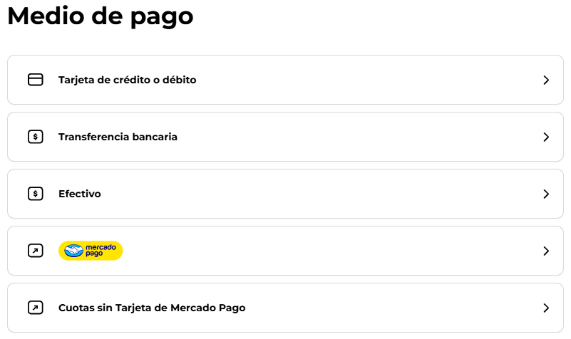 Medios de pago
