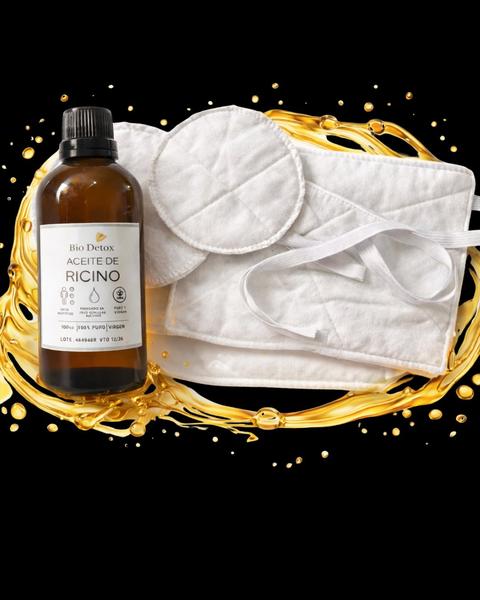 Kit BioDetox - Aceite de Ricino + Parches Reutilizables