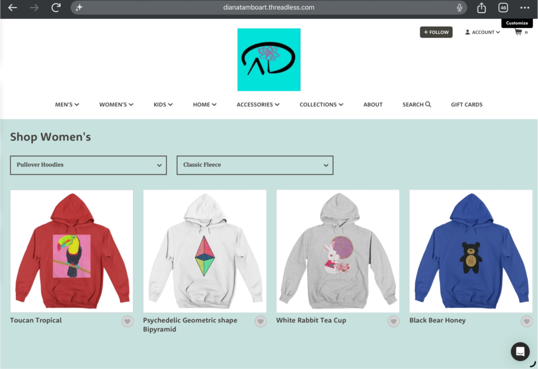Loja oficial Dianatamboart na Threadless - moletons para comprar