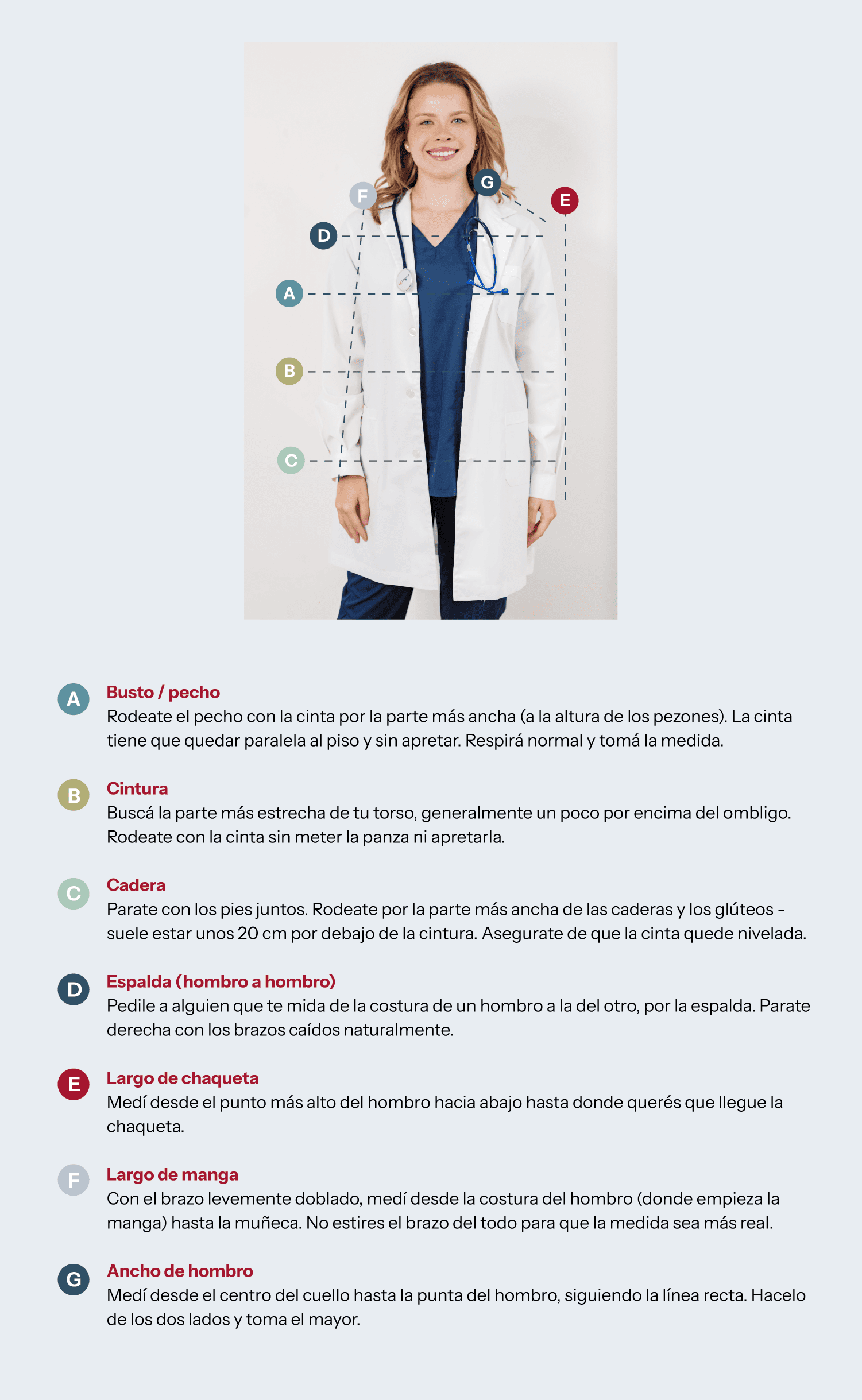 Guía para tomar medidas MEDISI