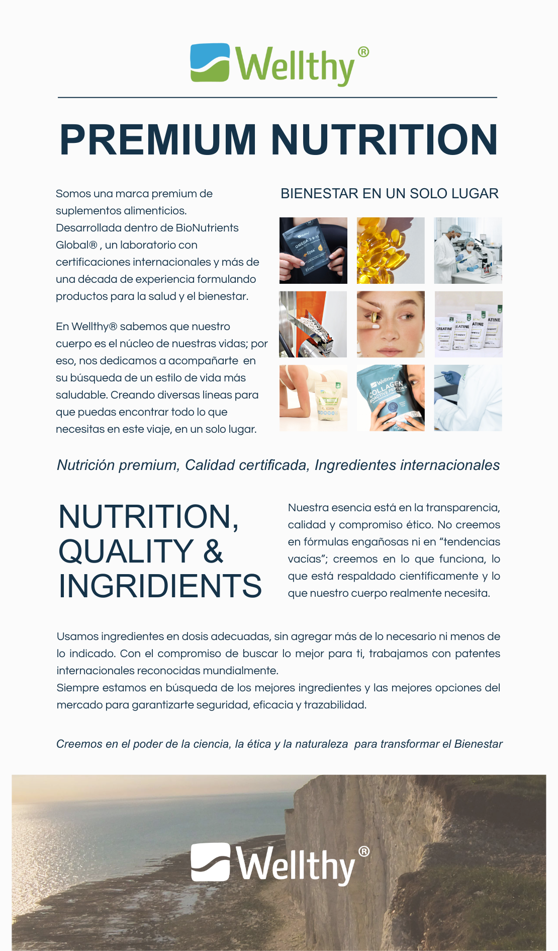 Bienestar natural con Wellthy. Encuentra suplementos esenciales, extractos, superfoods y fórmulas para tu salud diaria. Envíos a todo México.