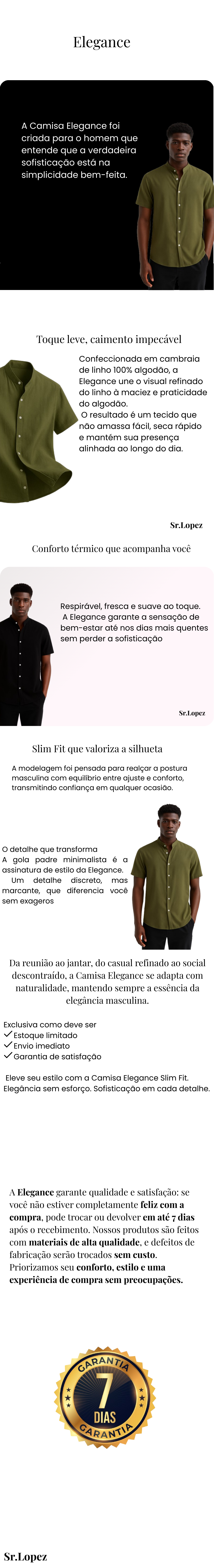 Descrição do produto em imagem