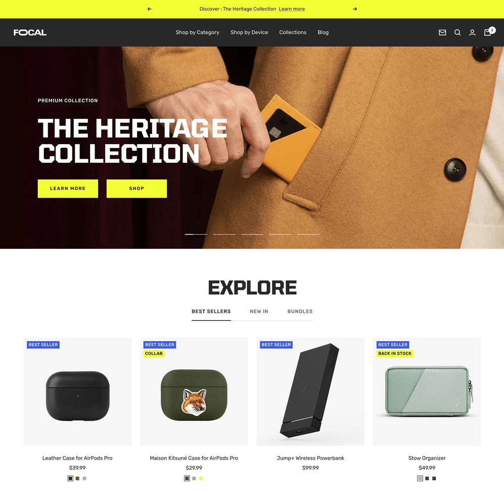 Tema Focal Shopify