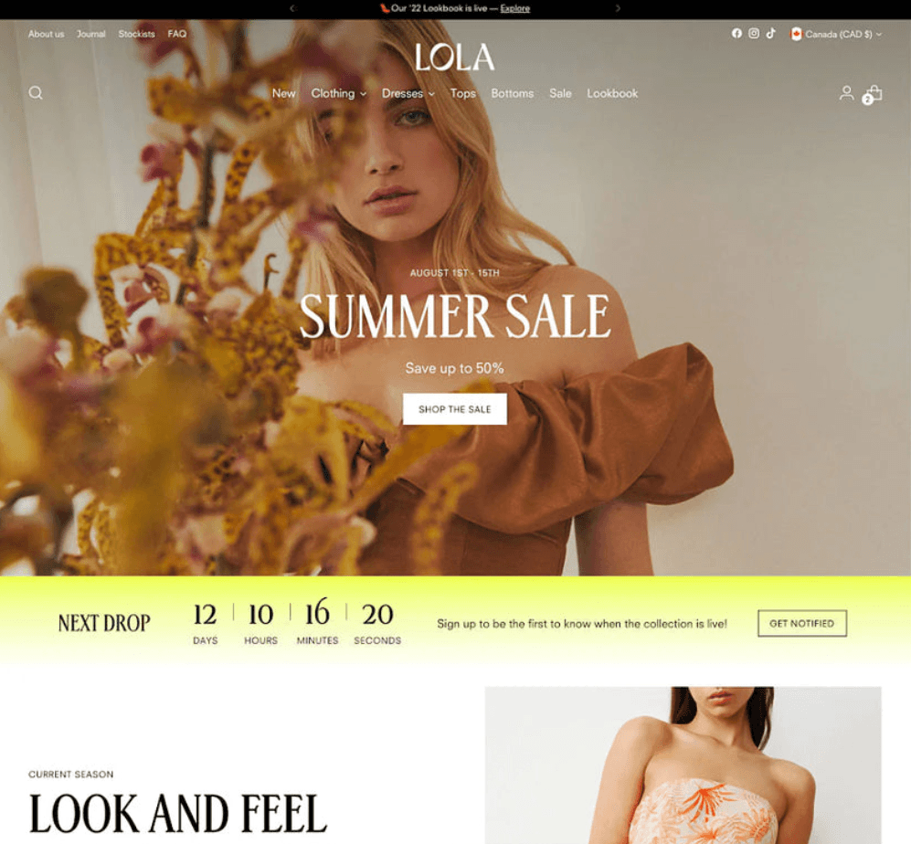 Tema Stiletto Shopify