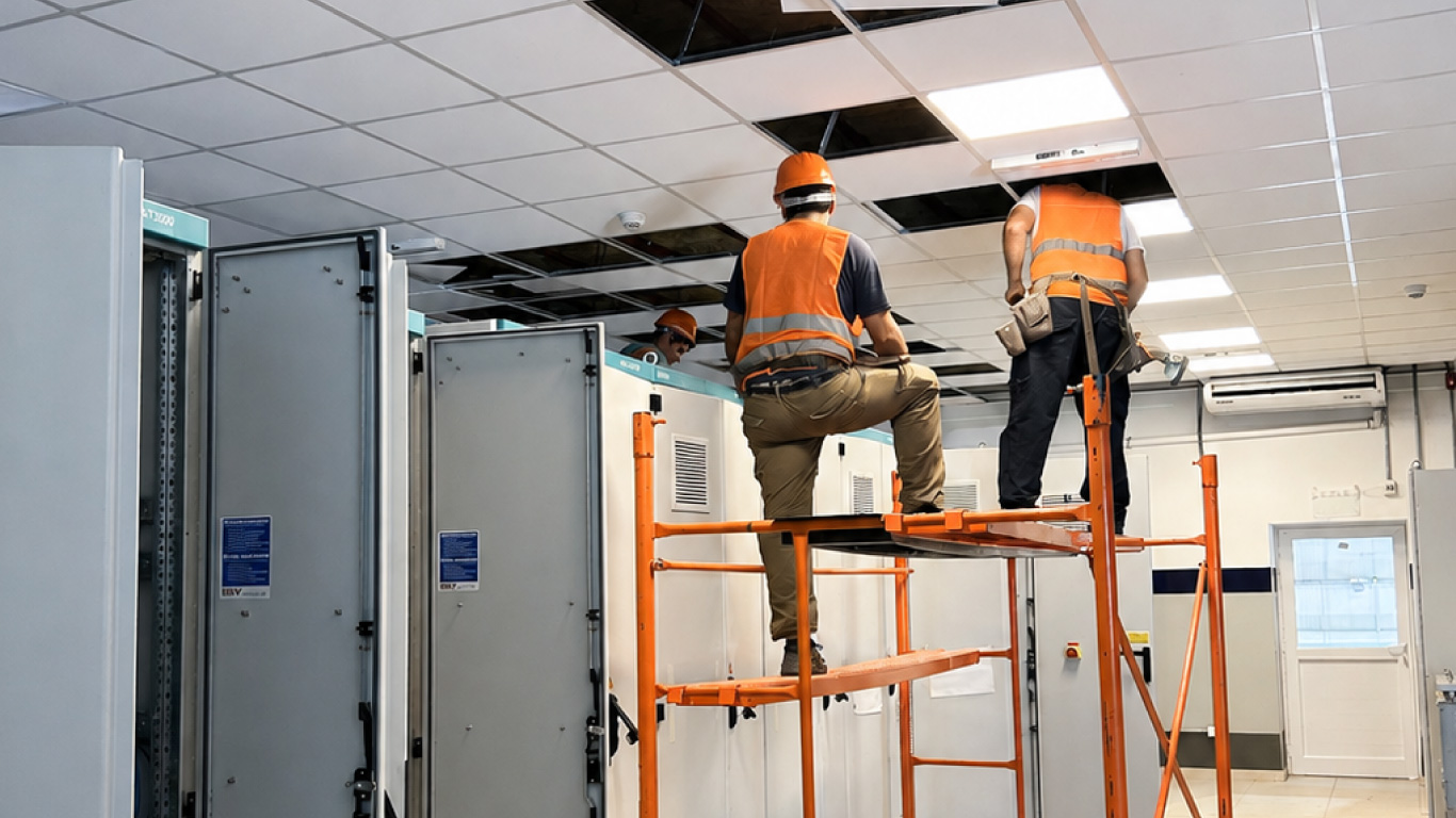 Operarios en ALBANESI. Termoelectrica EZEIZA