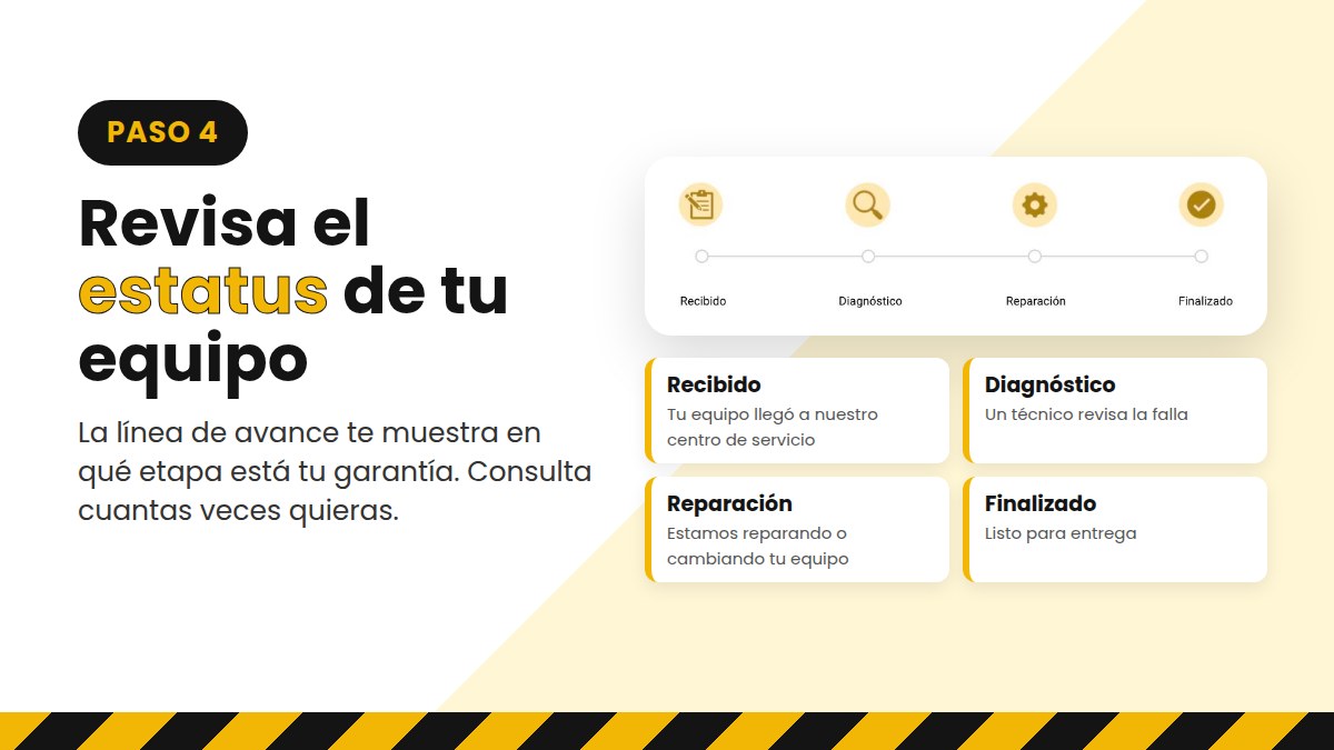 Paso 4: Revisa el estatus de tu equipo