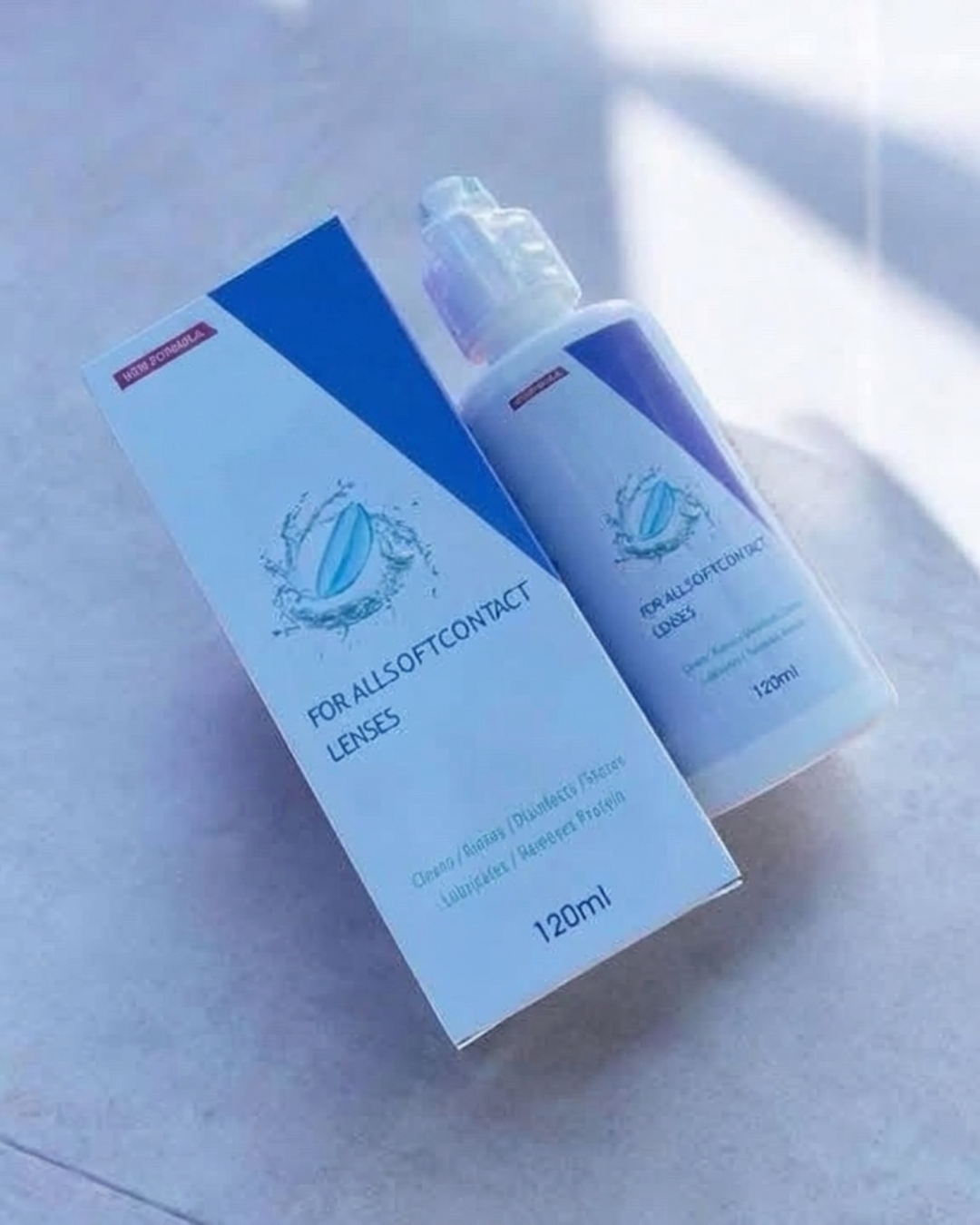Soluci&oacute;n multiprop&oacute;sito 120 ml para lentes de contacto
